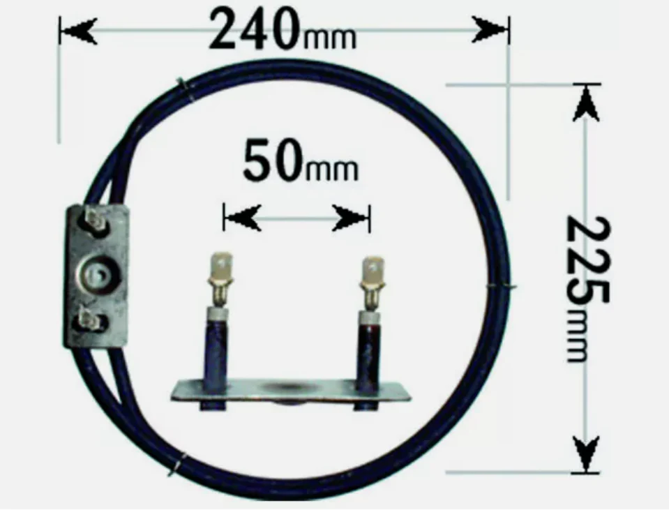 2 Turn Fan Oven Cooker Element 2250w For Belling Classic, Farmhouse, Format - Image 2