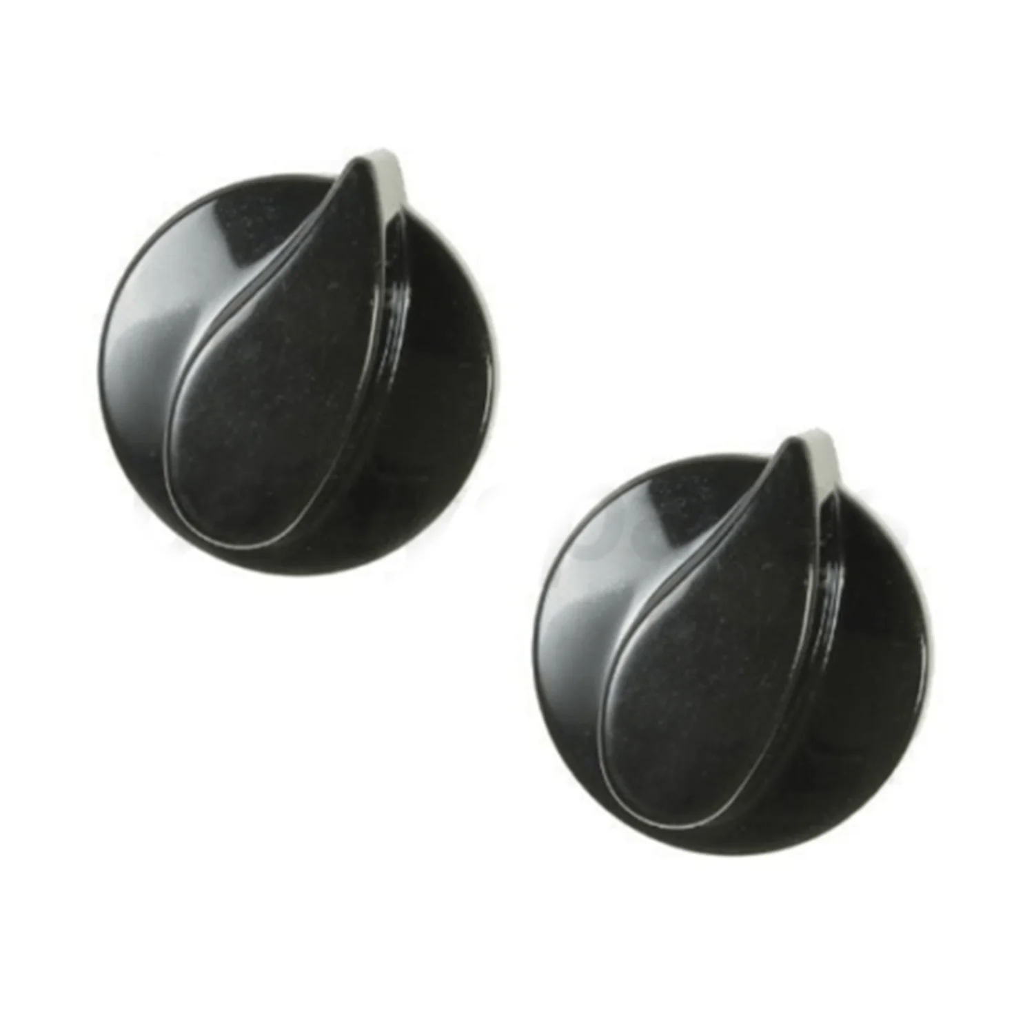 2 x BELLING Oven Hob Gas Control Knob Knobs Black Cooker Flame Switch Genuine