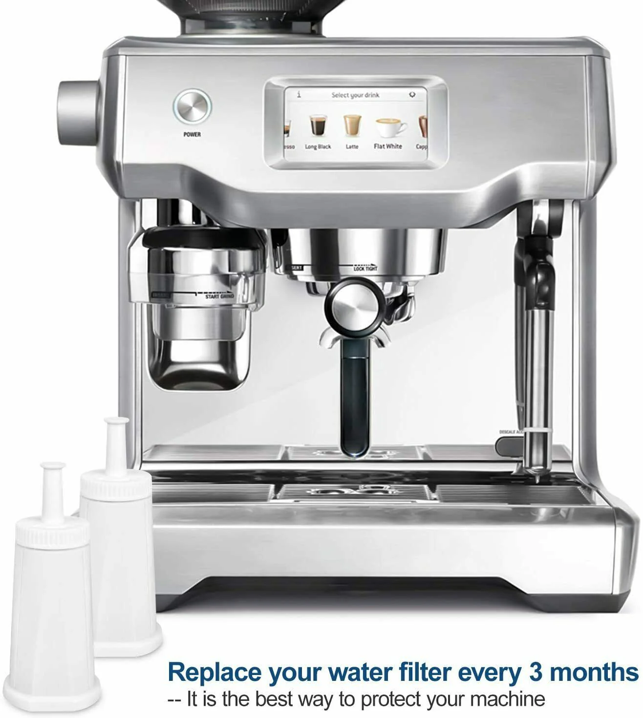 2 x Coffee Machine Water filter for Sage Cartridge Barista Oracle SES008 - Image 4