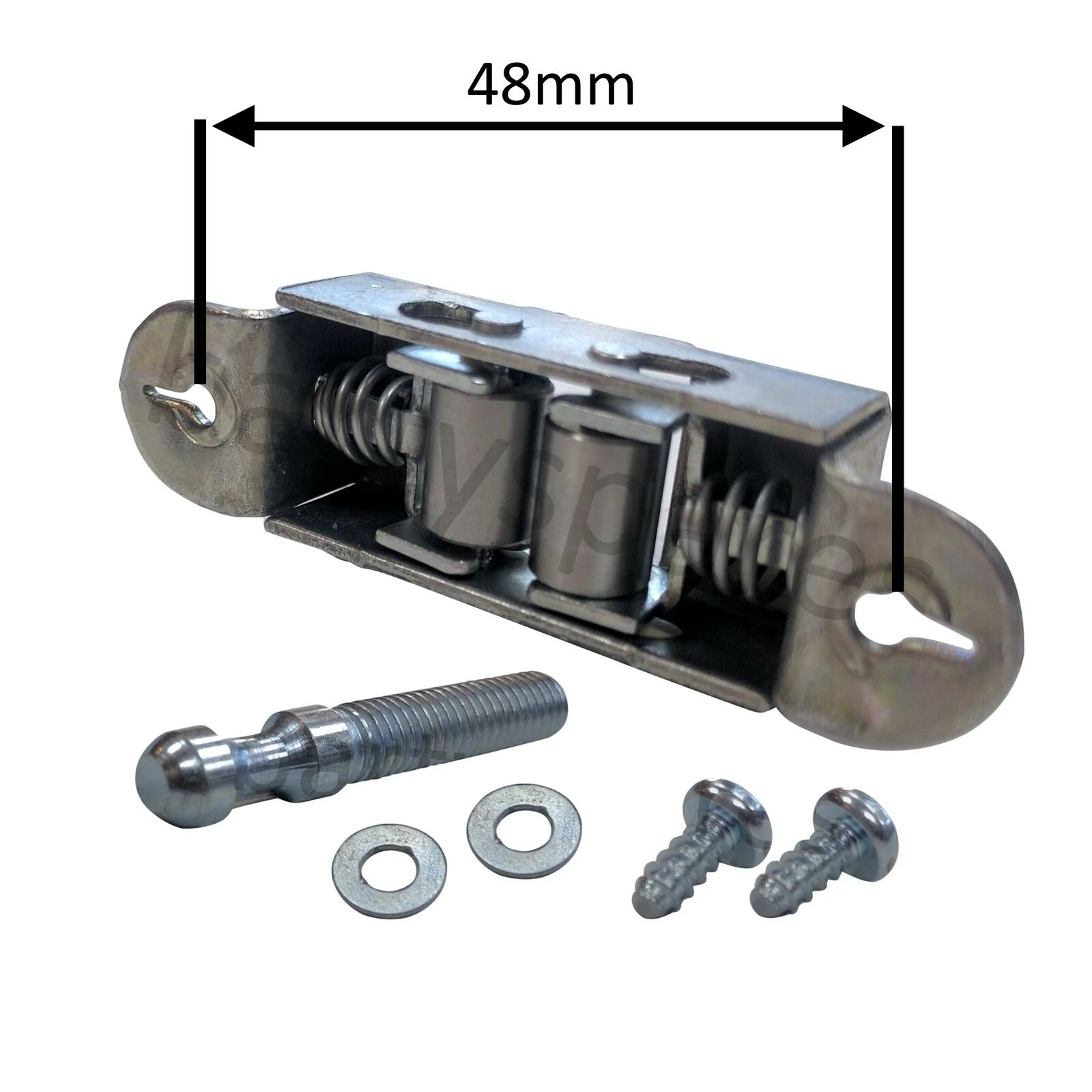 2 x Universal Oven Cooker Door Keeper Ball Catch Latch Striker Roller cw Screws - Image 2