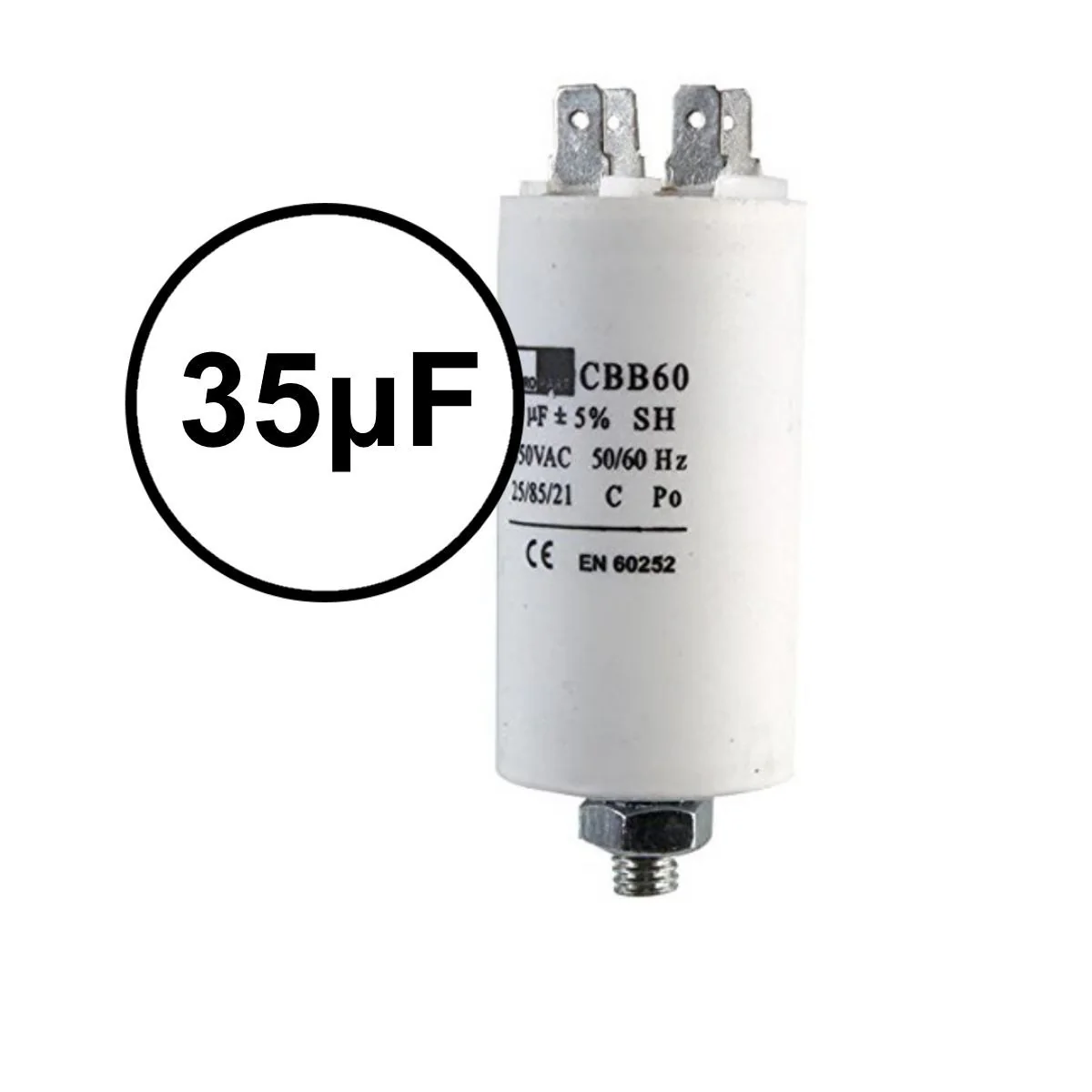 35μF Start Run Motor Capacitor Compressor Air conditioning Water Air Pump 35uf