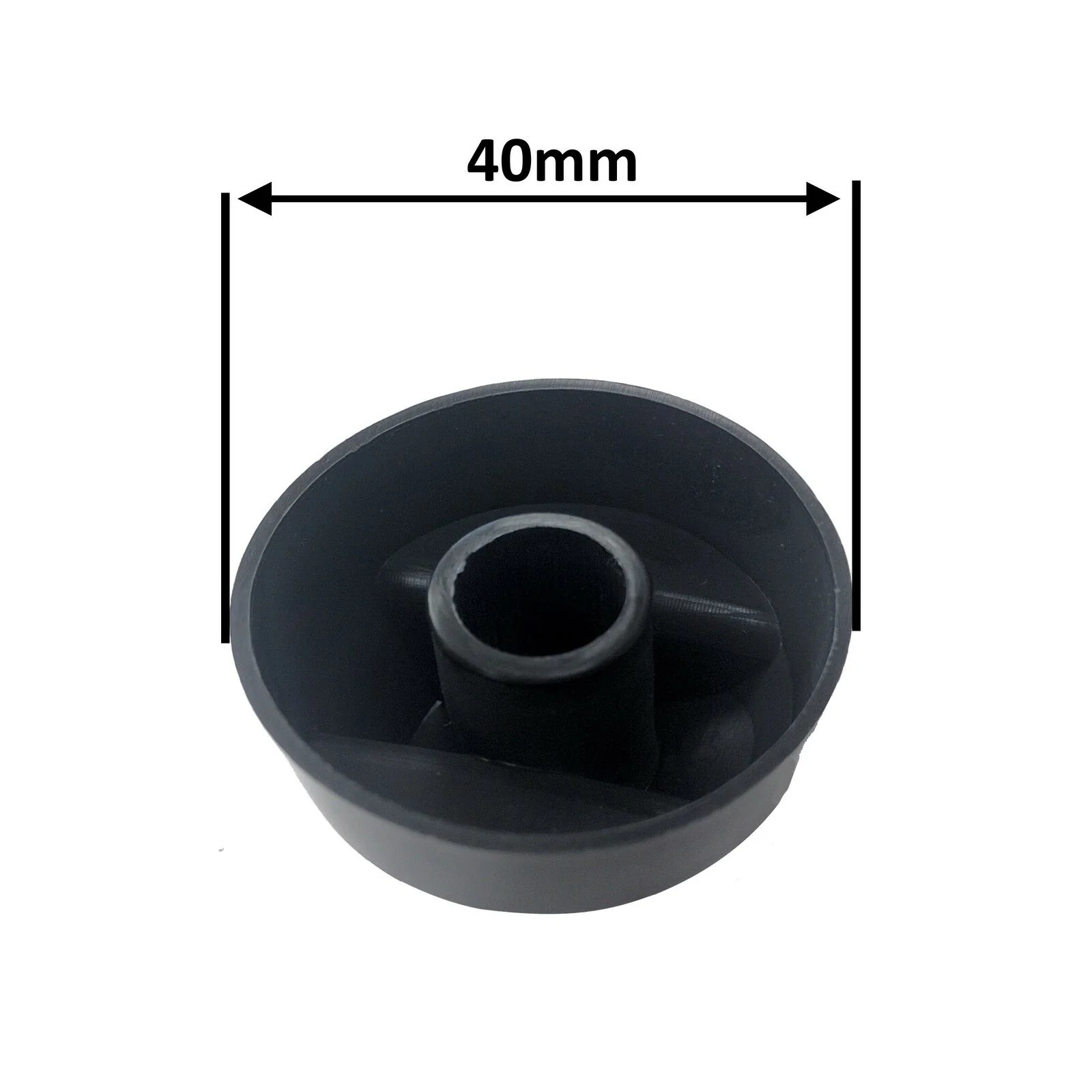 4 x Control Knobs Black Knob Dials Switches & Adaptor Kit for BBQ Grill Barbecue - Image 2