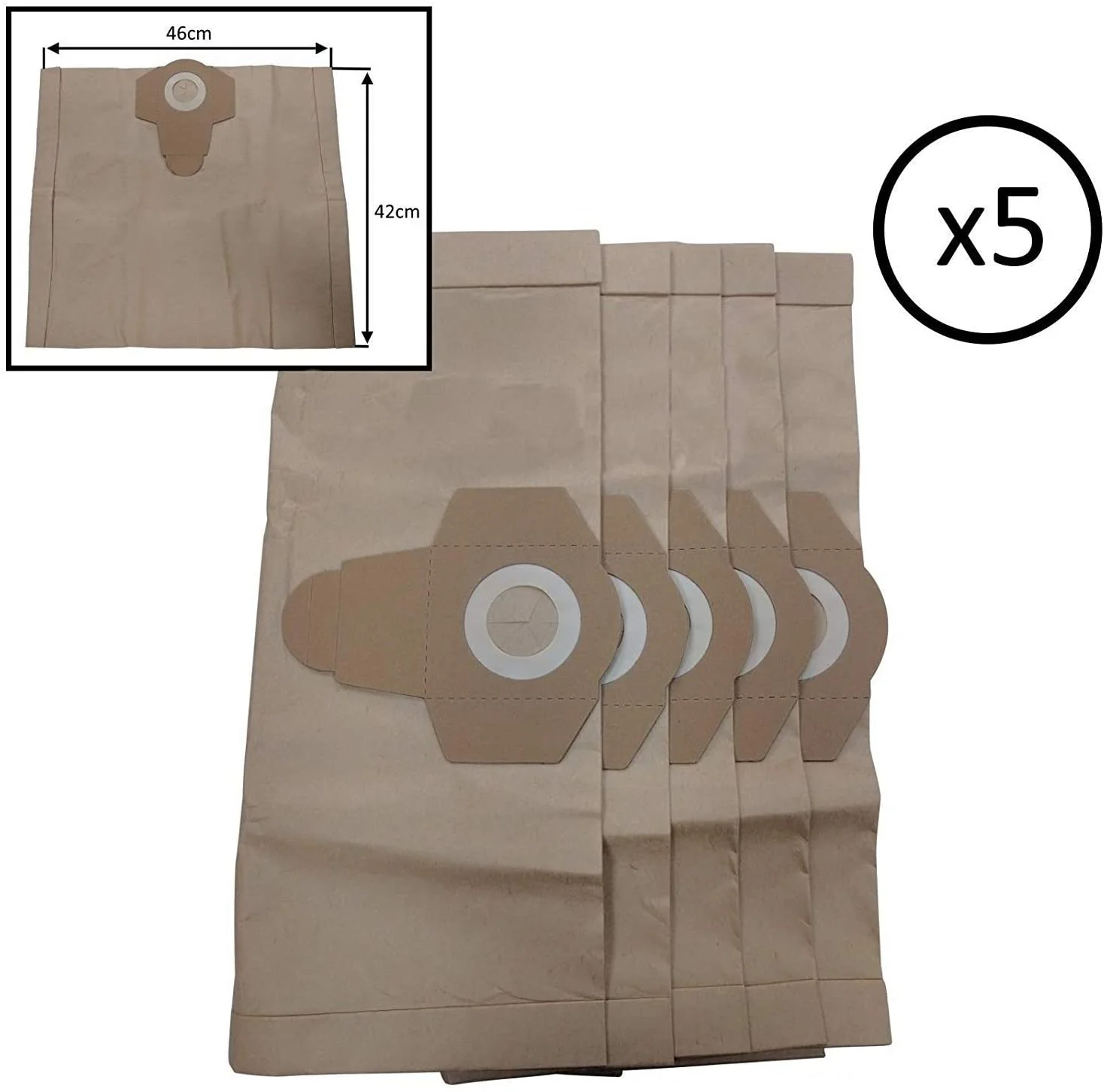 Einhell Classic 20L Wet & Dry Vacuum Cleaner Dust Bags 41617 - Image 2