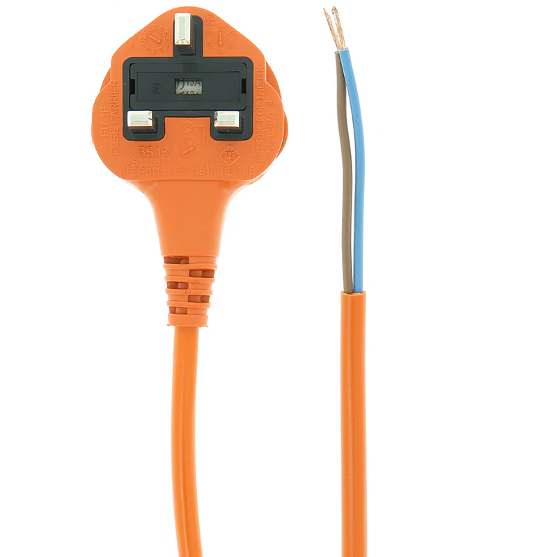 2 Core Electric Mains Power Lead Plug Cable for RYOBI Lawnmower 12M XL Long - Image 4
