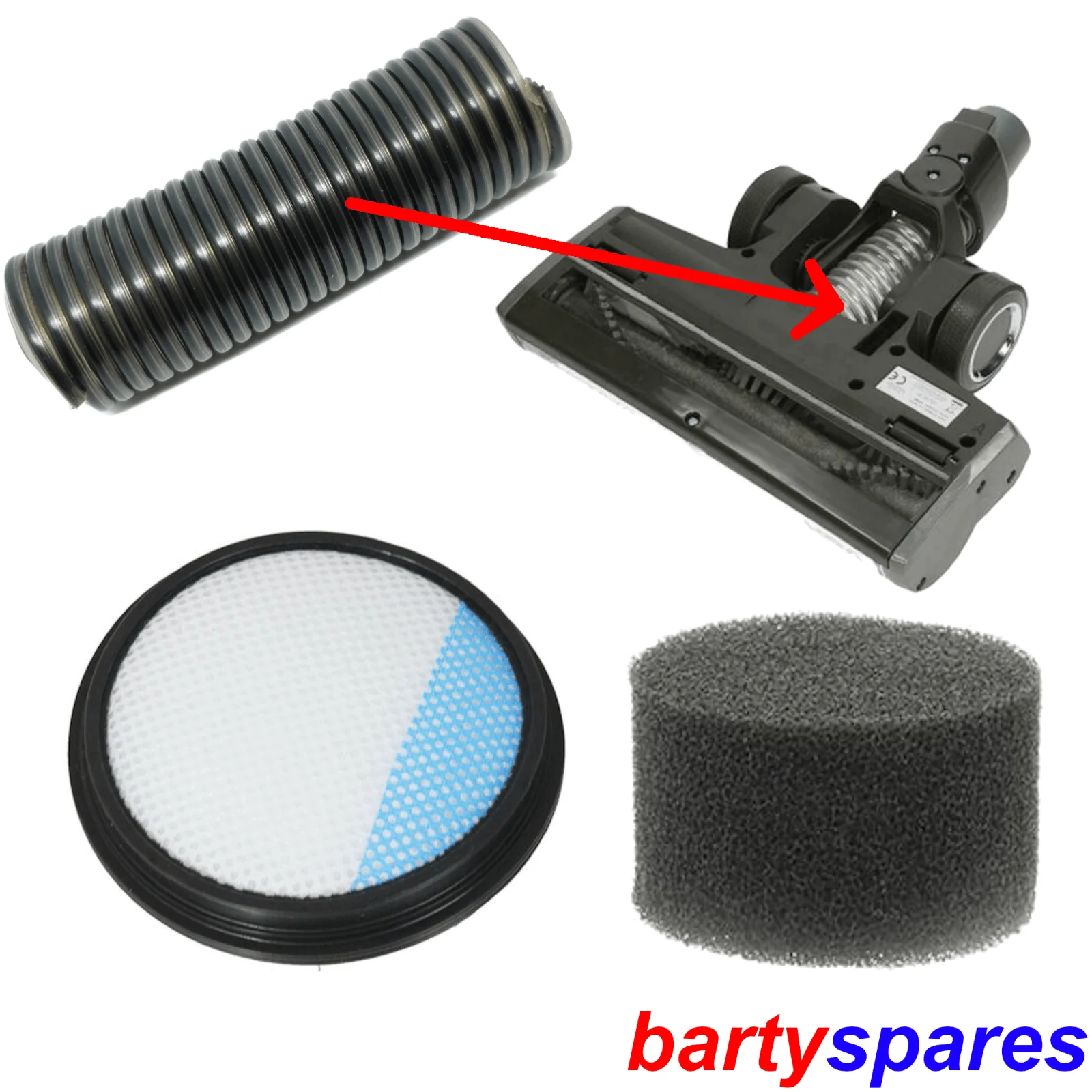 Repair Split Lower Hose for VAX 32V BLADE 24V Vacuum Floor Head Tool & FILTERS