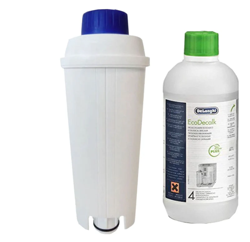 Delonghi Descaler 500ml & ECAM Water Filter Kit fits Coffee Maker Machines