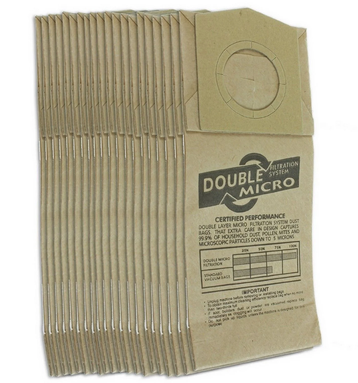Dust Bags for Dirt Devil Handy Zip Handheld Vacuum Cleaner hoover (20 Pack)