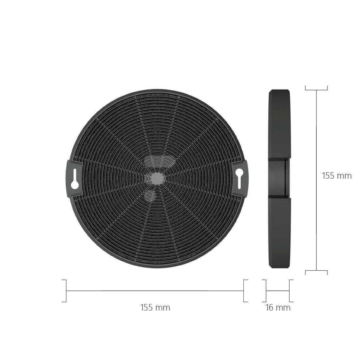 FITS SMEG K152/1 KD91XE CHARCOAL CARBON COOKER HOOD FILTER 2 PACK - Image 2