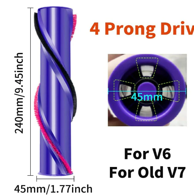 for Dyson V6 V7 , SV05 Absolute Series Vacuum Cleaner Brushbar Brush bar - Image 2