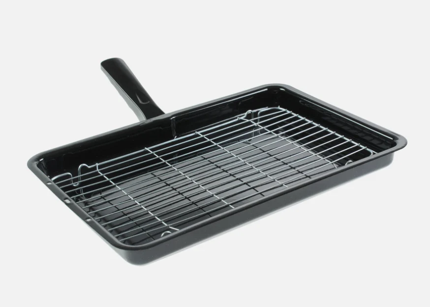 For Electrolux Universal Enamel Grill Pan & Detachable Handle 360 x 240mm - Image 3