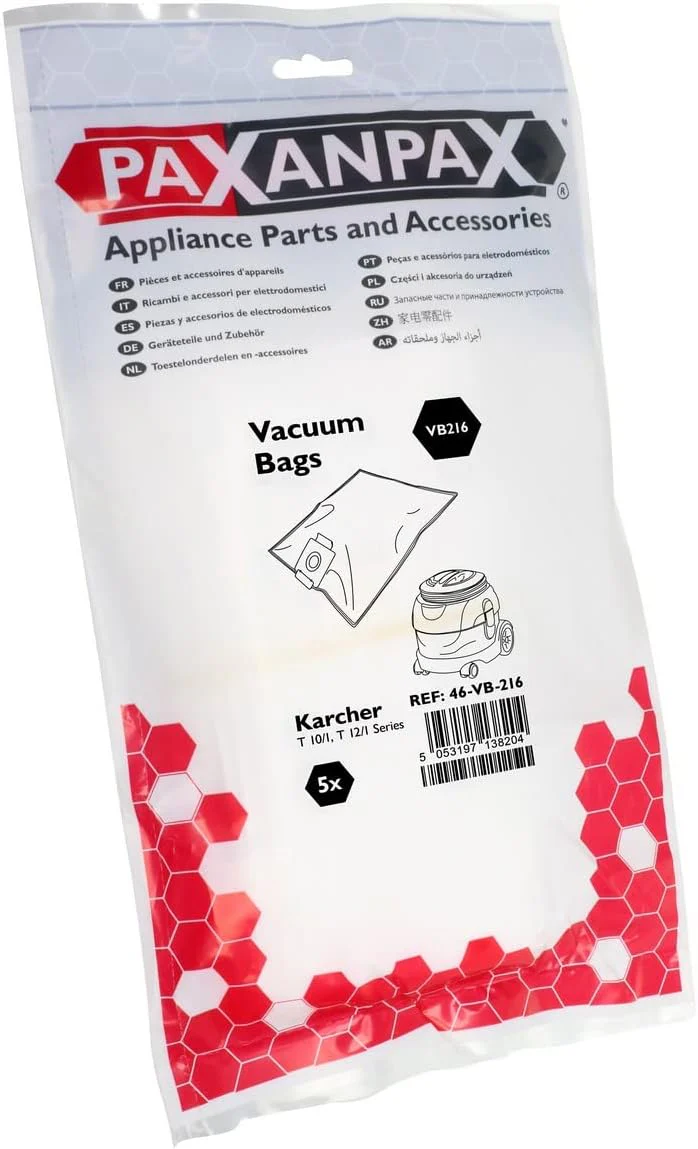 for Karcher T10/1, T 12/1, Trek Vac 2, Trek Vac 3 Series Vacuum Cleaner SMS Bags - Image 4