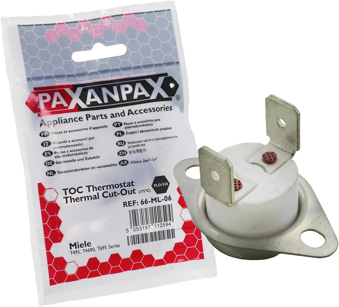 for Miele Tumble Dryer TOC Heater Thermostat Thermal Cut-Out (175°C) - Image 2