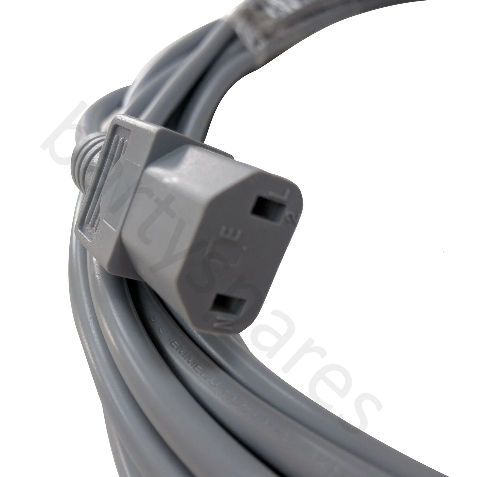 for Nilfisk Grey Cable & 13A Plug Assembly (2-Core x 1.0mm, 7m + 10A, 2-pin Connector) - Image 4