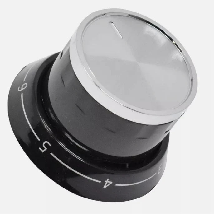 Genuine 250316287 Beko Silver & Black Control Knob Switch Dial Oven Cooker Hob