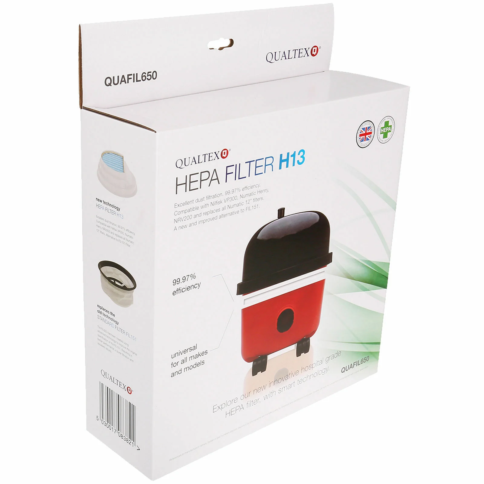 Hospital Grade Vacuum Cleaner H13 HEPA Filter for Numatic Henry Hetty vacuum - Image 2