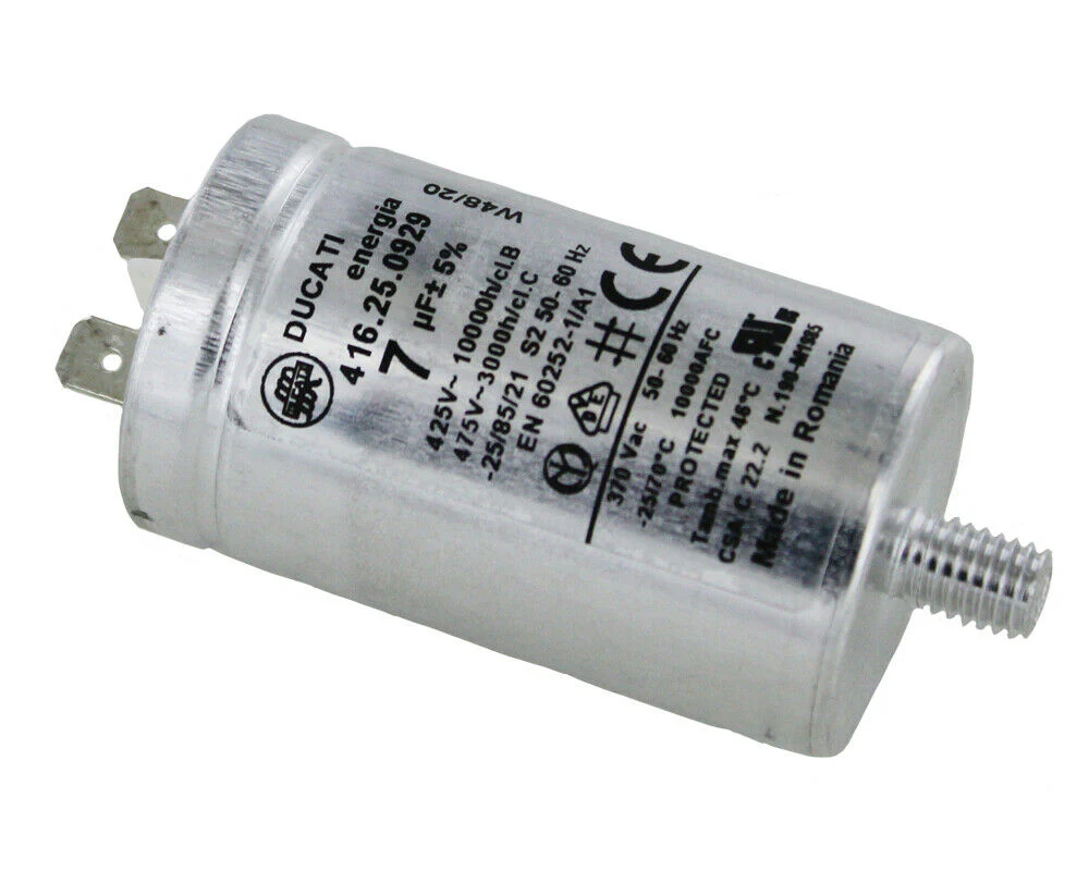 Hotpoint Indesit Ariston Whirlpool Creda Proline Tumble Dryer Capacitor 7uf Genuine Ducati C00279233