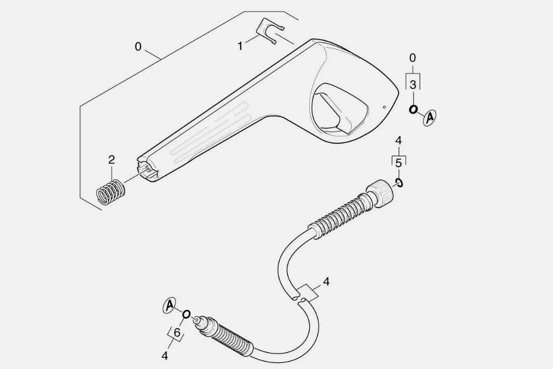 Karcher 5.332-464.0 Pressure Jet Washer Handle Spring Use With G 120 Spray Gun - Image 2