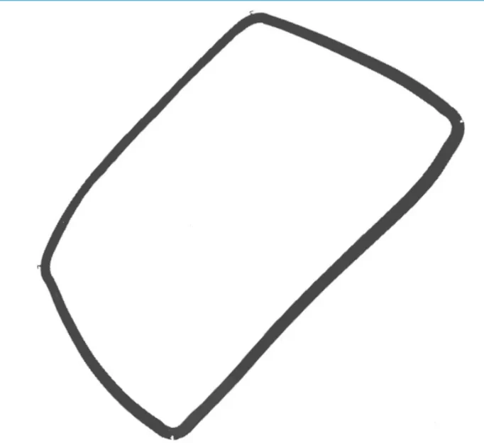 Main Oven Door Seal Cooker Gasket Electrolux
