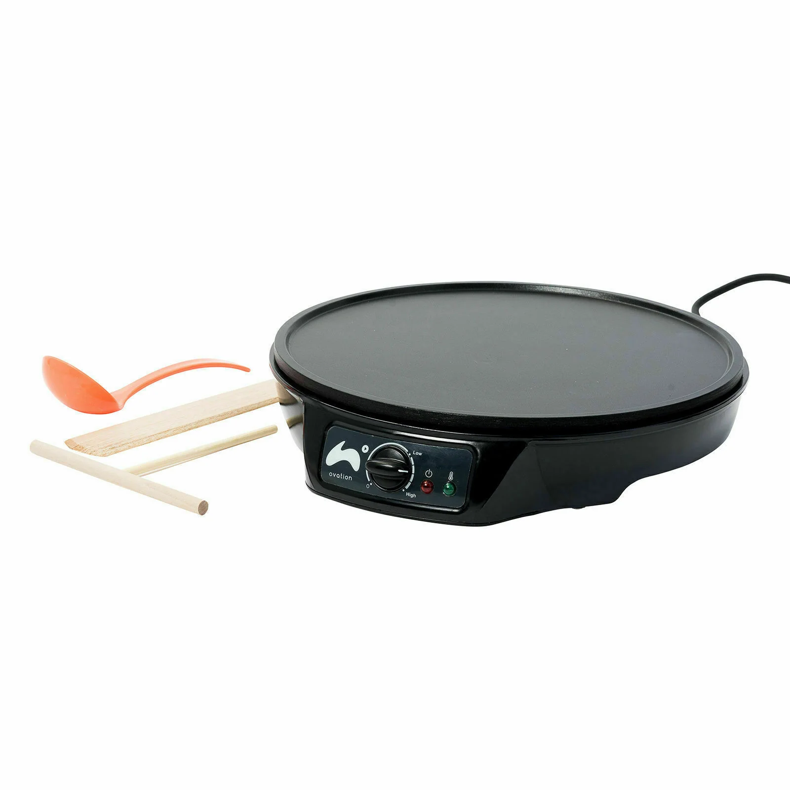 Ovation Electric Crepe Maker / Pancake Maker Non Stick with Utensils 1000W - Image 6