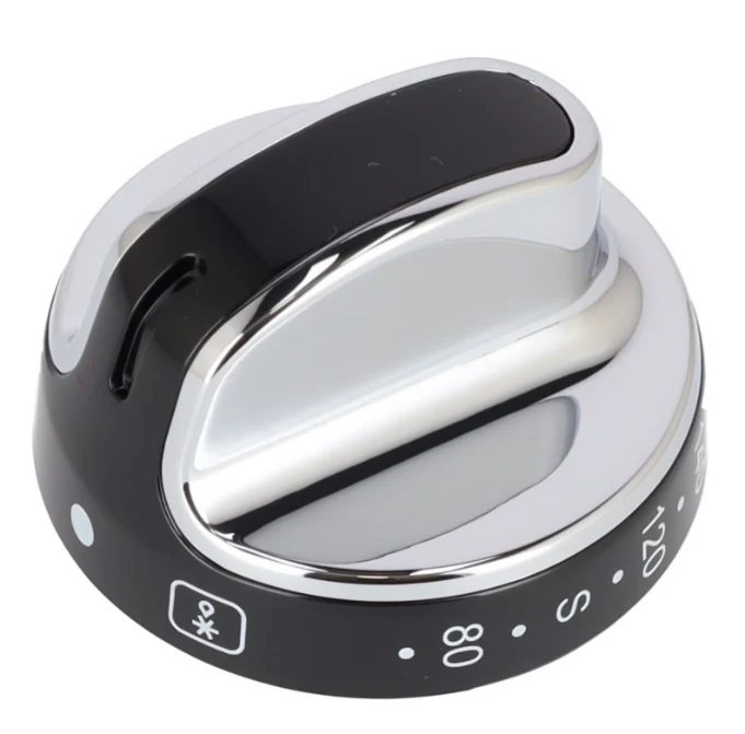 Oven Cooker Temperature Control Knob Dial For Stoves, New World Black/Silver 083157008