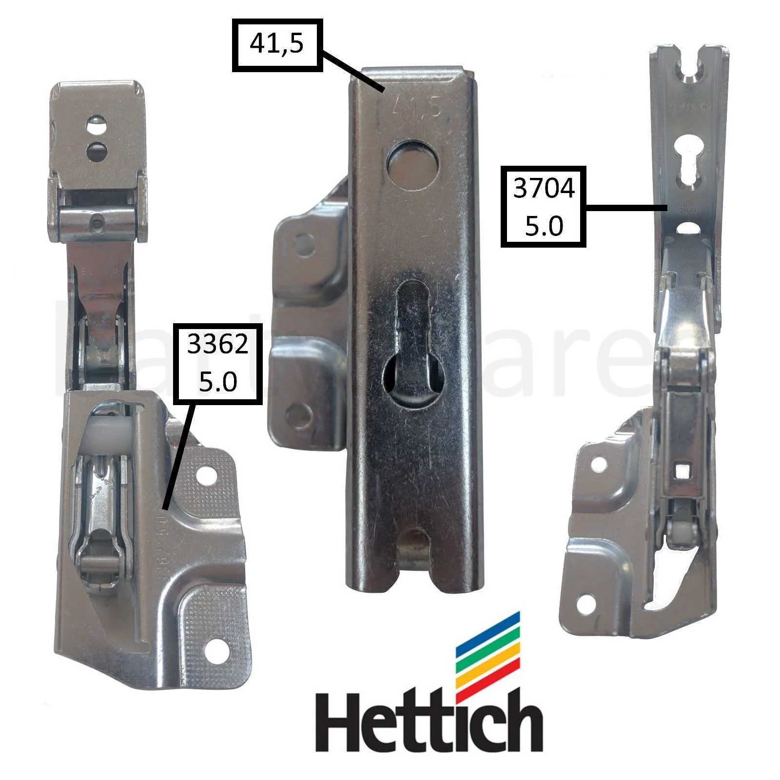 PAIR Genuine BEKO Hettich Fridge Freezer Integrated Door Hinges 3363 3362 5.0 - Image 2