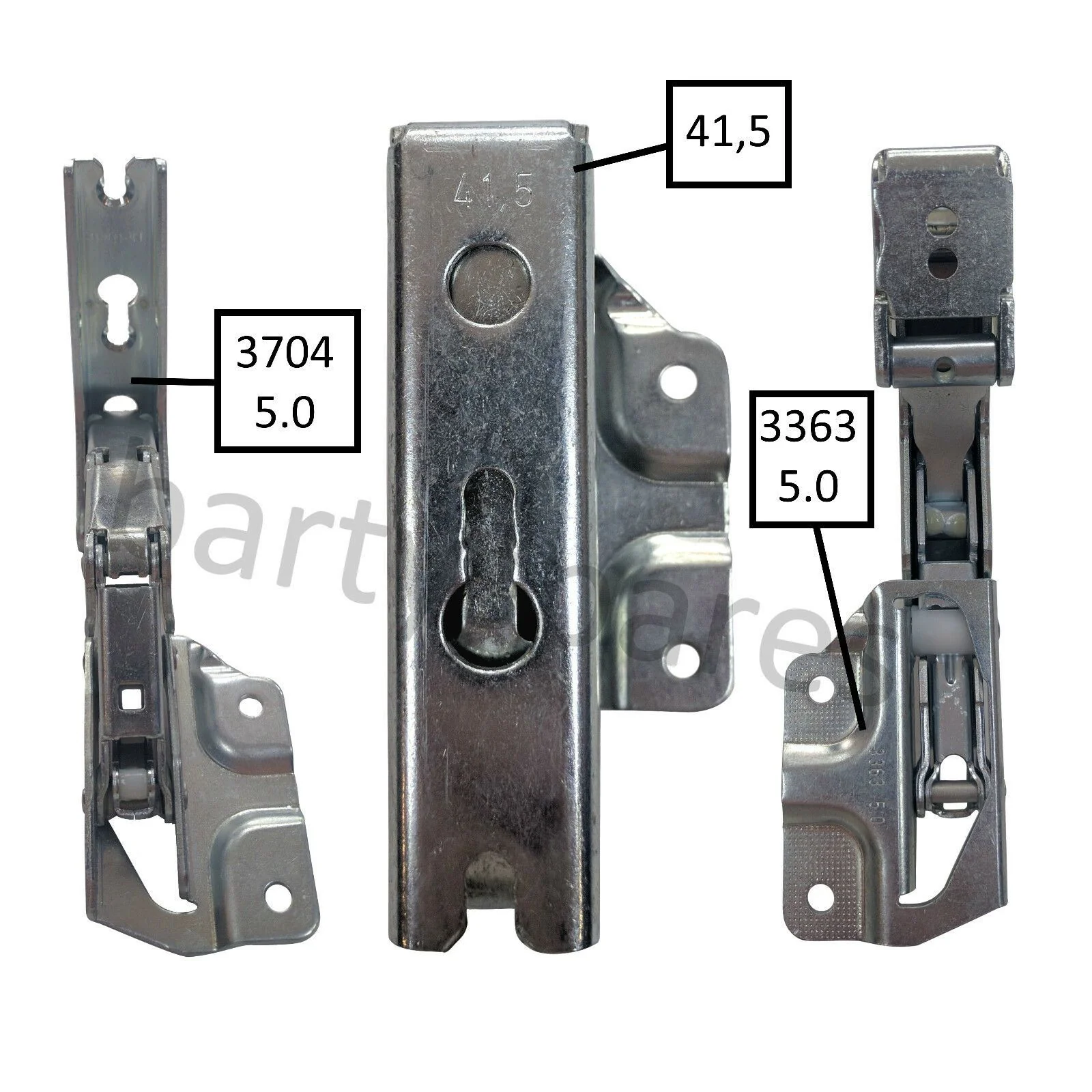 PAIR Genuine BEKO Hettich Fridge Freezer Integrated Door Hinges 3363 3362 5.0 - Image 3