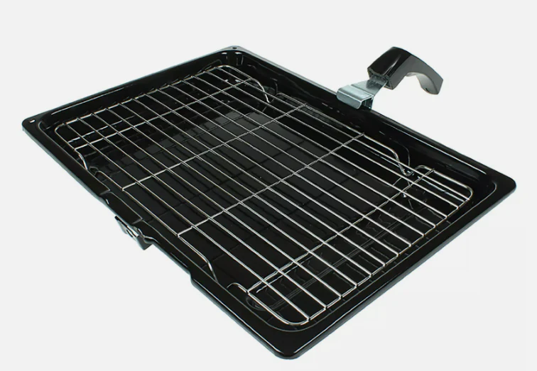 Replacement Oven Grill Pan Rack Tray & Handle For New World Ovens 380 X 275mm