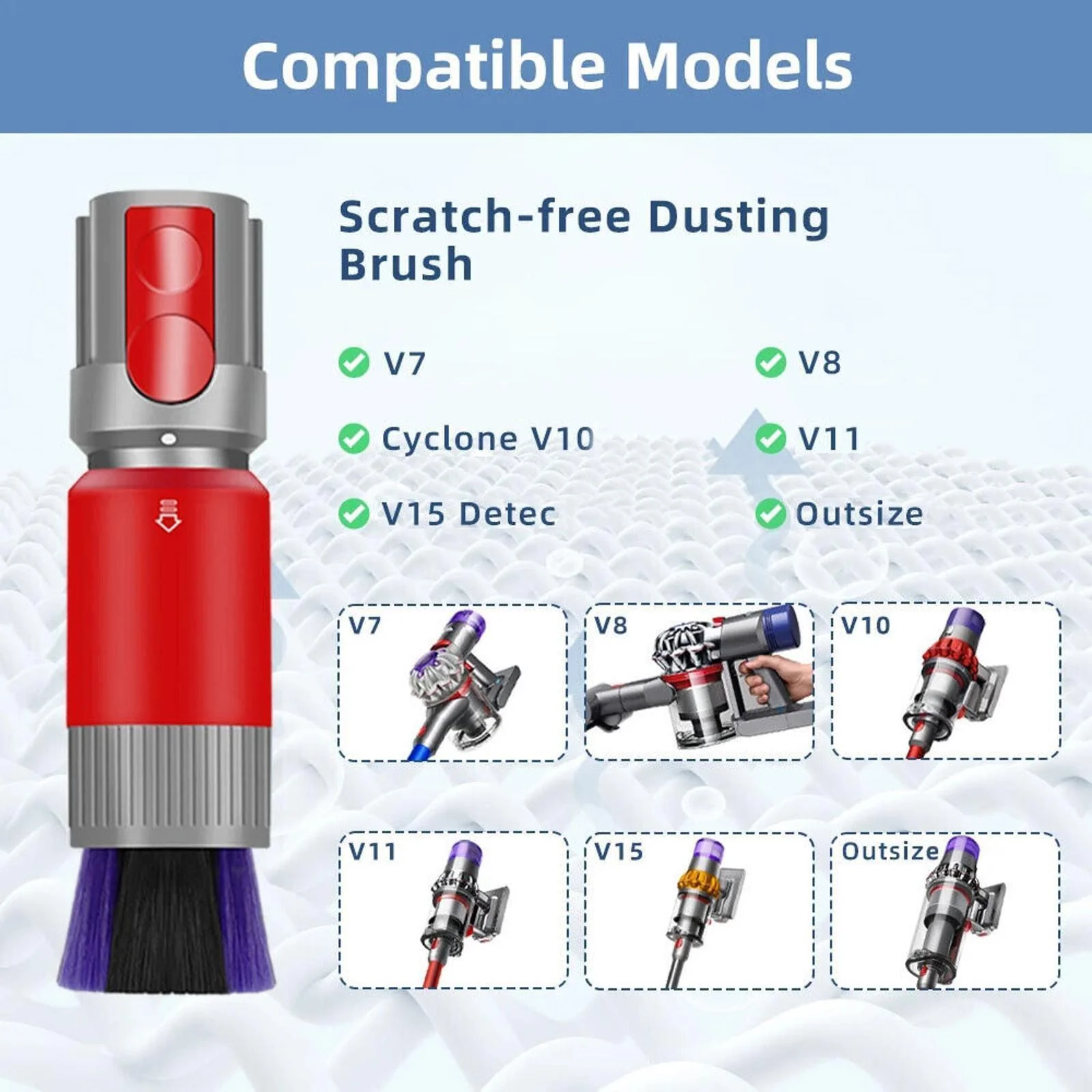 for Dyson V7, V8, V10, V11, V12, V15 Series Scratch-Free Dusting Brush Vacuum Cleaner FREE UK DELIVERY - Image 6