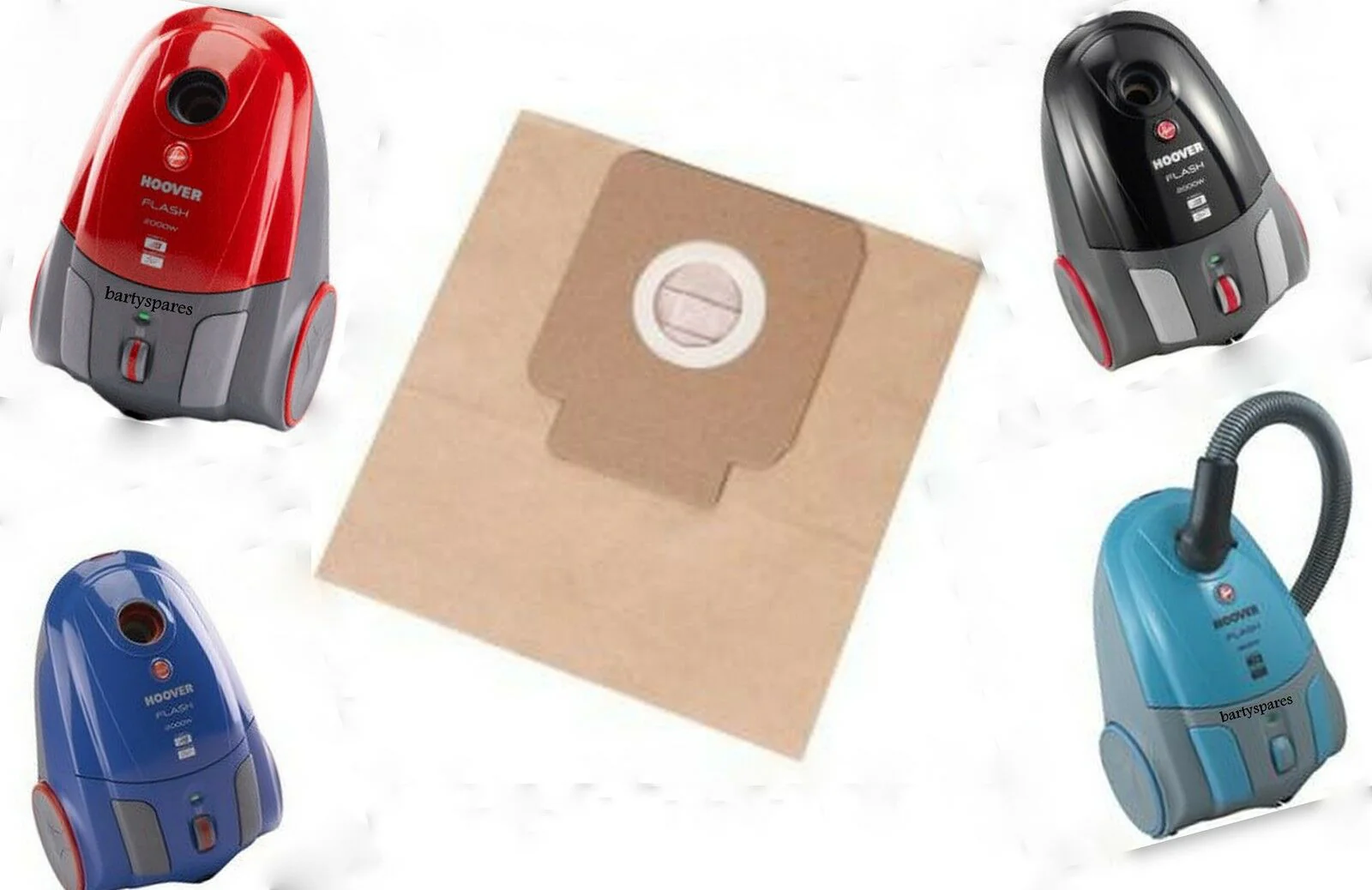 Twenty Dust Bags For Hoover Flash Tf2005 Tf2006 Vacuum Cleaner 2000w