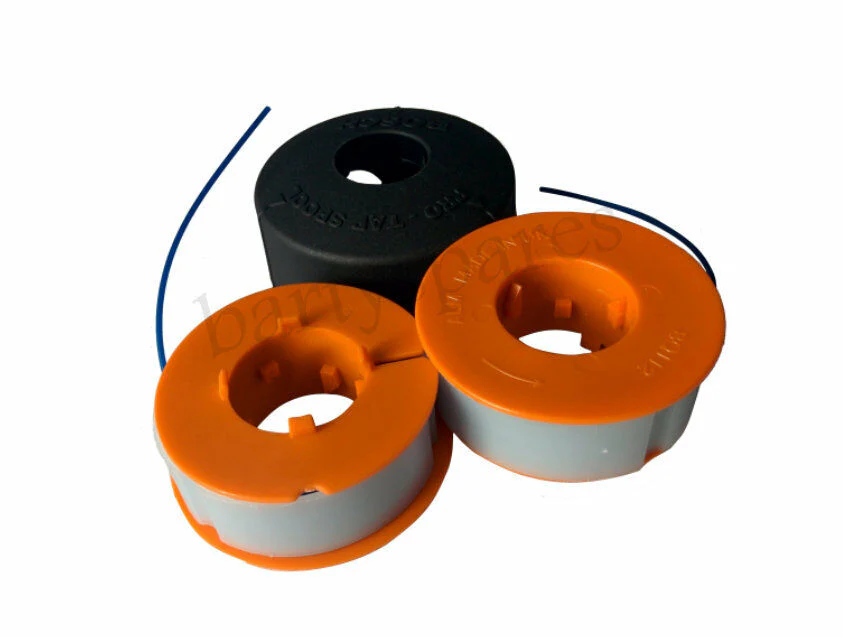 Two Bosch Strimmer Trimmer Protap Spool Lines & Cover Art 23 26 30 Combitrim
