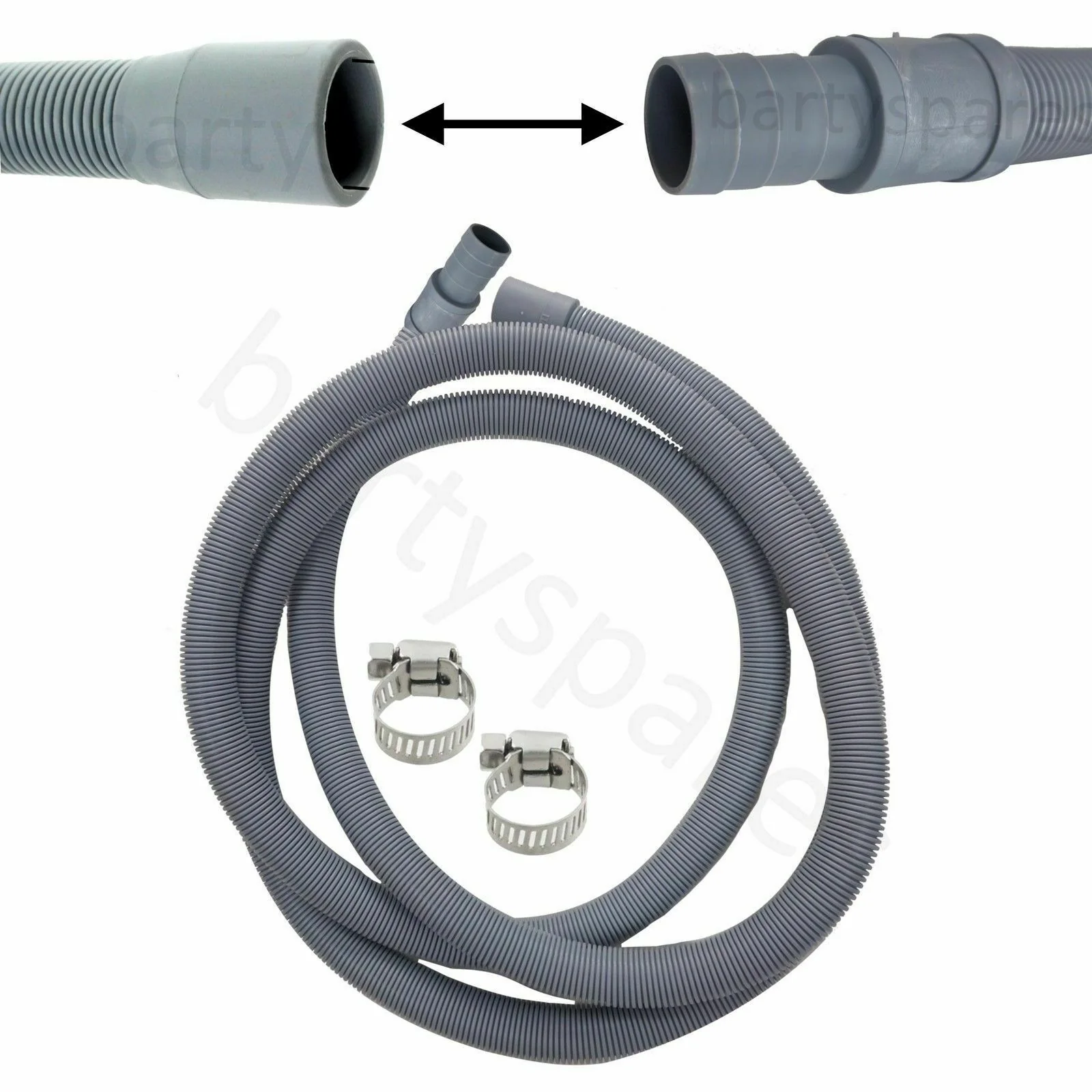 UNIVERSAL Washing Machine & Dishwasher Long Cold 3.5m Fill Water & Drain Hose Extension Pipe - Image 3